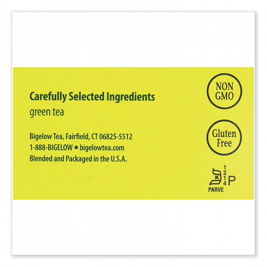 Single Flavor Tea, Green, 28 Bags/Box (00388)