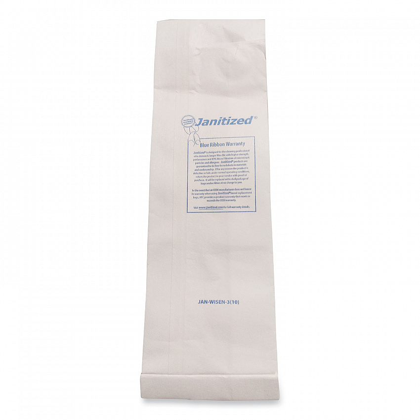 Vacuum Filter Bags Designed to Fit Windsor Sensor S/S2/XP/Versamatic Plus, 100/Carton (JANWISEN3)