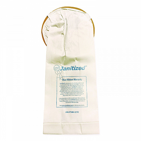 Vacuum Filter Bags Designed to Fit ProTeam 10 qt Super Coach/MegaVac, 100/Carton (JANPTMV2)