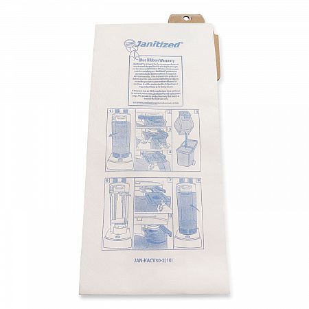 Vacuum Filter Bags Designed to Fit Karcher/Tornado CV30/1, CV38/1, CV48/2, 100/Carton (JANKACV302)
