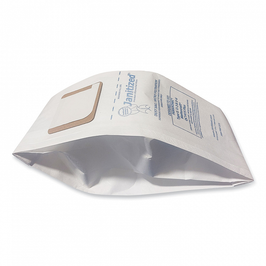 Vacuum Filter Bags Designed to Fit Panasonic Upright Type U, 36/Carton (JANPAU2)