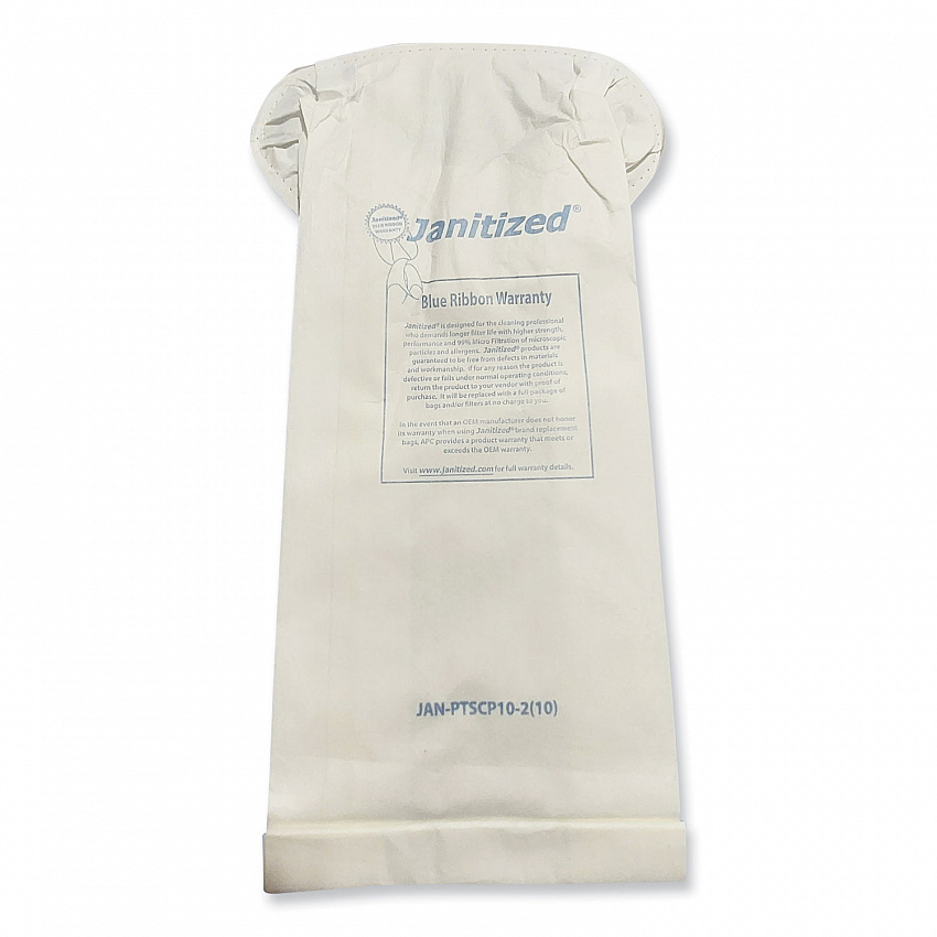 Vacuum Filter Bags Designed to Fit ProTeam Super Coach Pro 10, 100/Carton (JANPTSCP102)