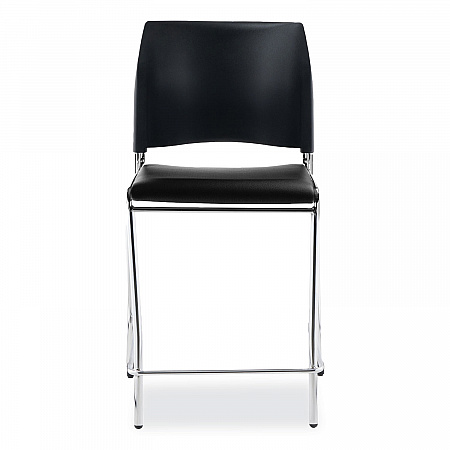 Cafetorium Counter Height Stool, Padded, Supports Up to 300 lb, 24