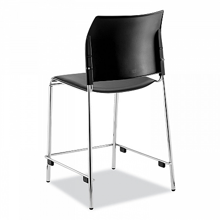 Cafetorium Counter Height Stool, Padded, Supports Up to 300 lb, 24