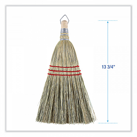 Corn Whisk Broom, Corn Fiber Bristles, 9