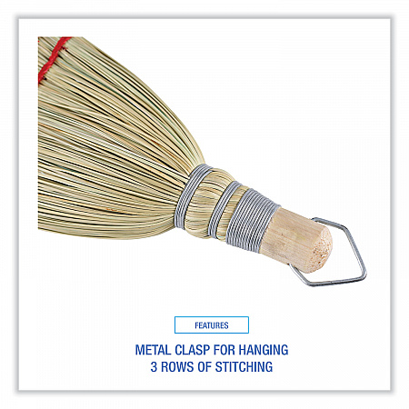 Corn Whisk Broom, Corn Fiber Bristles, 9