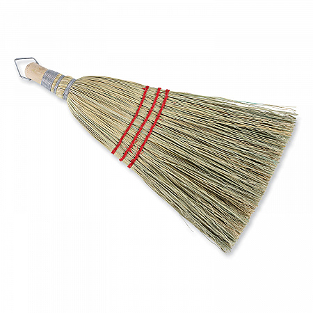 Corn Whisk Broom, Corn Fiber Bristles, 9