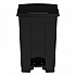 Plastic Step-On Receptacle, 12 gal, Plastic, Black (9925BL)