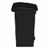Plastic Step-On Receptacle, 12 gal, Plastic, Black (9925BL)