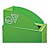 Mixx Recycling Center Lid, Topper Style, 9.87w x 19.87d x 0.62h, Green (9449GN)