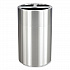 Triple Recycling Receptacle, 40 gal, Steel, Brushed Aluminum (9941SS)