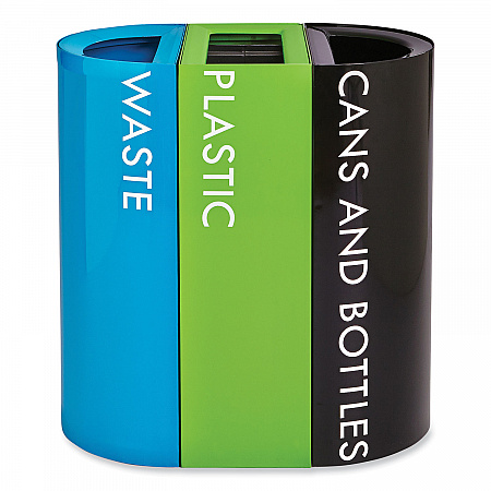 Mixx Recycling Center Lid, 9.87w x 19.87d x 0.82h, Green (9450GN)