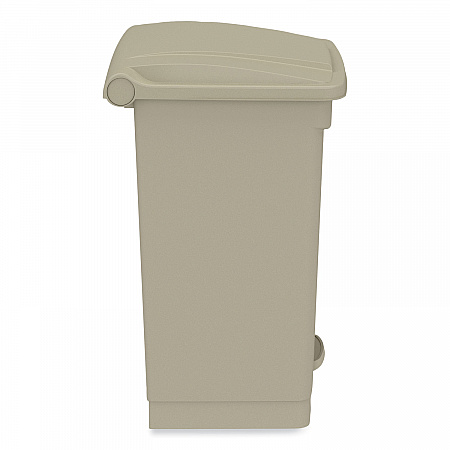 Plastic Step-On Receptacle, 12 gal, Plastic, Tan (9925TN)