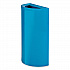 Mixx Recycling Center Half-Round Receptacle, 23 gal, Steel, Blue (9447BU)