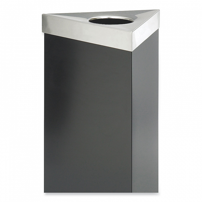 Trifecta Waste Receptacle Lid, No Inscription, 20w x 20d x 3h, Stainless Steel (9560BL)