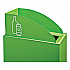 Mixx Recycling Center Lid, Topper Style, 9.87w x 19.87d x 0.62h, Green (9449GN)