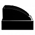 Mixx Recycling Center Lid, Topper Style, 9.87w x 19.87d x 0.62h, Black (9449BL)