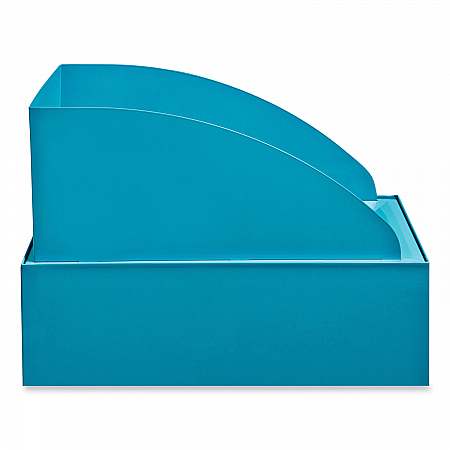 Mixx Recycling Center Lid, Topper Style, 9.87w x 19.87d x 0.62h, Blue (9449BU)