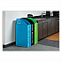 Mixx Recycling Center Rectangular Receptacle, 29 gal, Steel, Black (9448BL)