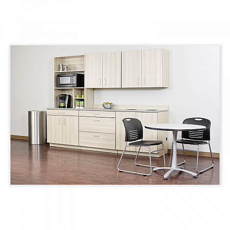 Single Recycling Receptacle, 20 gal, Steel, Brushed Aluminum (9942SS)