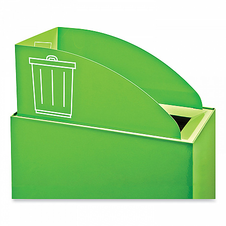Mixx Recycling Center Lid, Topper Style, 9.87w x 19.87d x 0.62h, Green (9449GN)