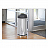 Waste Receptacle, 15 gal, Steel, Stainless Steel/Black (9871)