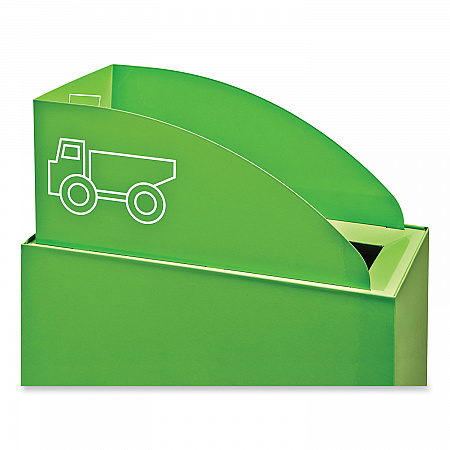 Mixx Recycling Center Lid, Topper Style, 9.87w x 19.87d x 0.62h, Green (9449GN)