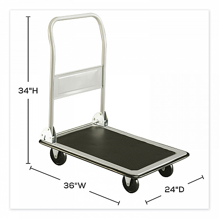 Tuff Truck Platform Truck, 500 lb Capacity, 36 x 24, Gray (4063)