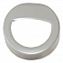 Open Top Oval Waste Receptacle, 14 gal, Steel, Silver (9921SL)