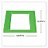Mixx Recycling Center Lid, 9.87w x 19.87d x 0.82h, Green (9450GN)