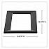 Mixx Recycling Center Lid, 9.87w x 19.87d x 0.62h, Black (9450BL)