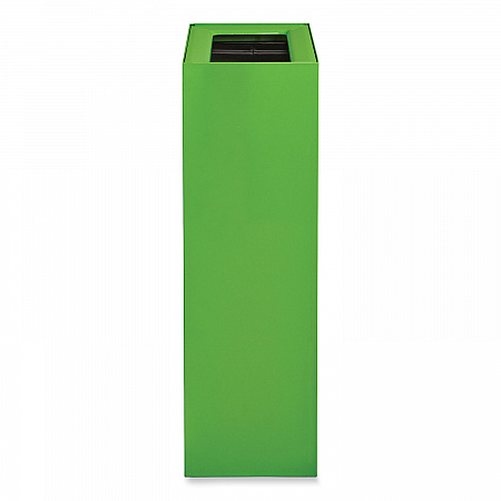 Mixx Recycling Center Rectangular Receptacle, 29 gal, Steel, Green (9448GN)