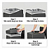 Canmeleon Aggregate Panel Receptacles, Top-Open, 38 gal, Polyethylene, Black (9471NC)