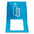Mixx Recycling Center Lid, Topper Style, 9.87w x 19.87d x 0.62h, Blue (9449BU)