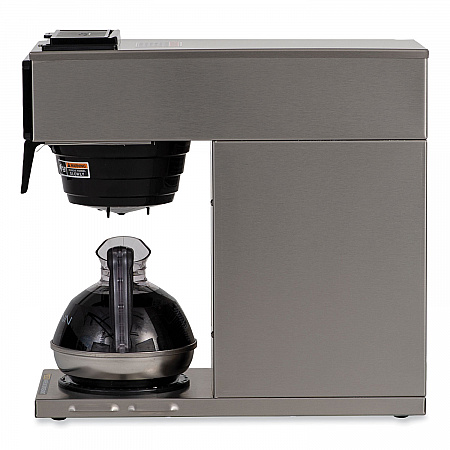 VP17-1 12-Cup Commercial Pourover Coffee Brewer, Stainless Steel/Black (133000001)