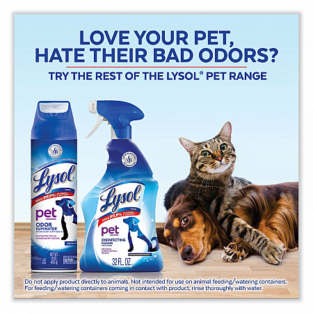 Disinfectant Spray II Pet Odor Eliminator, Fresh Scent, 15 oz Aerosol Spray, 12/Carton (99804CT)