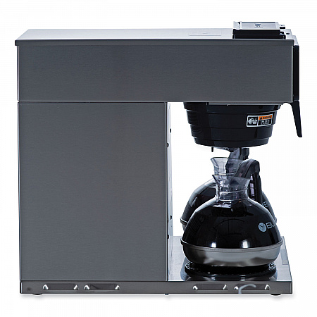 VP17-3 12-Cup Pour-Over Coffee Maker with Three Warmers, Stainless Steel/Black (133000003)
