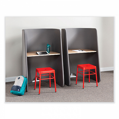 Steel GuestBistro Stool, Backless, Supports Up to 250 lb, 18