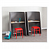 Steel GuestBistro Stool, Backless, Supports Up to 250 lb, 18
