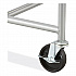 Sled Base Stack Chair Cart, Metal, 500 lb Capacity, 23.5