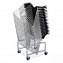 Sled Base Stack Chair Cart, Metal, 500 lb Capacity, 23.5