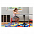 Steel GuestBistro Stool, Backless, Supports Up to 250 lb, 18