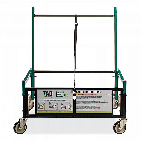 Table Assist Dolly, 1,000 lb Capacity, 38 x 30 x 44.5, Black/Green (TAD)