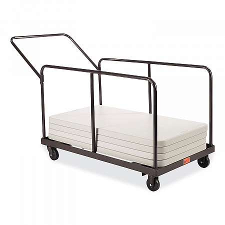 Folding Table Dolly For Round and Rectangular Tables, 660 lb Capacity, 31.25 x 27.75 x 47.5, Brown (DYMU)