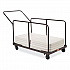 Folding Table Dolly For Round and Rectangular Tables, 660 lb Capacity, 31.25 x 27.75 x 47.5, Brown (DYMU)