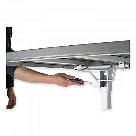 Cafe Time Adjustable-Height Table, Square, 36w x 36d x 30 to 42h, Charcoal Slate (CTT3042)