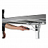 Cafe Time Adjustable-Height Table, Square, 36w x 36d x 30 to 42h, Charcoal Slate (CTT3042)