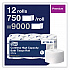 Coreless High Capacity Bath Tissue, 2-Ply, White, 750 Sheets/Roll, 12 Rolls/Carton (472885)