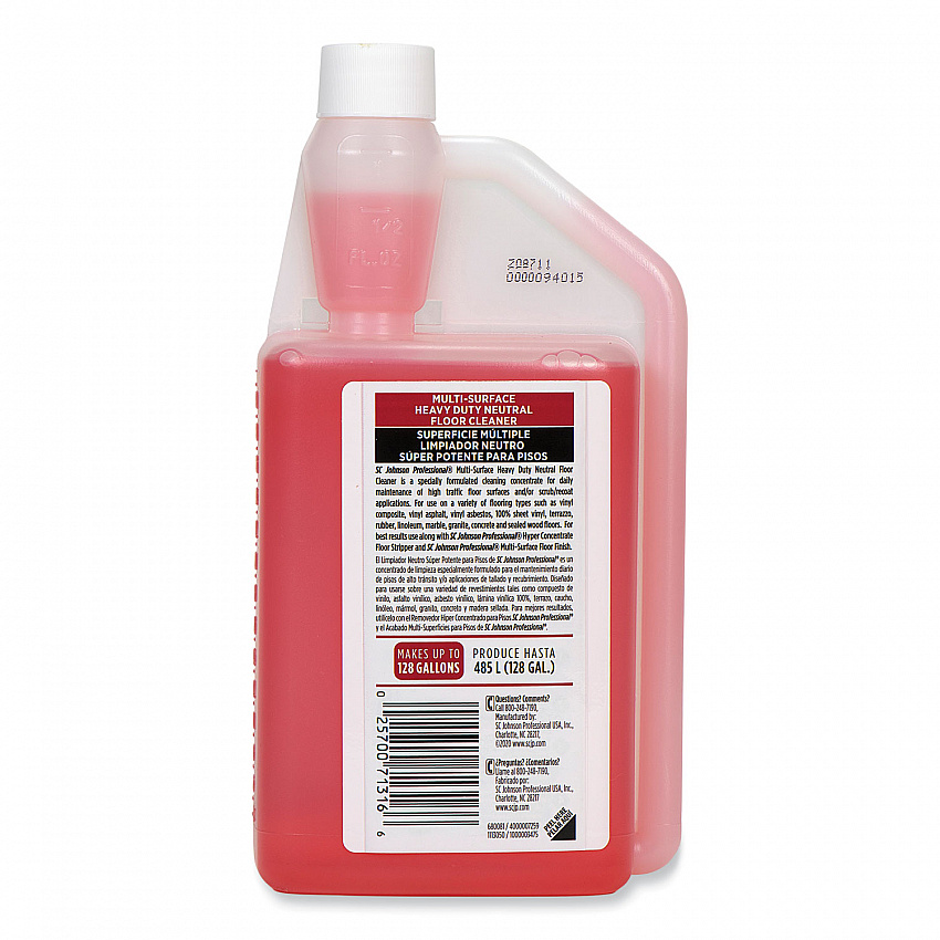 Heavy Duty Neutral Floor Cleaner, Fresh Scent, 32 oz Squeeze and Pour Bottle, 6/Carton (680081)