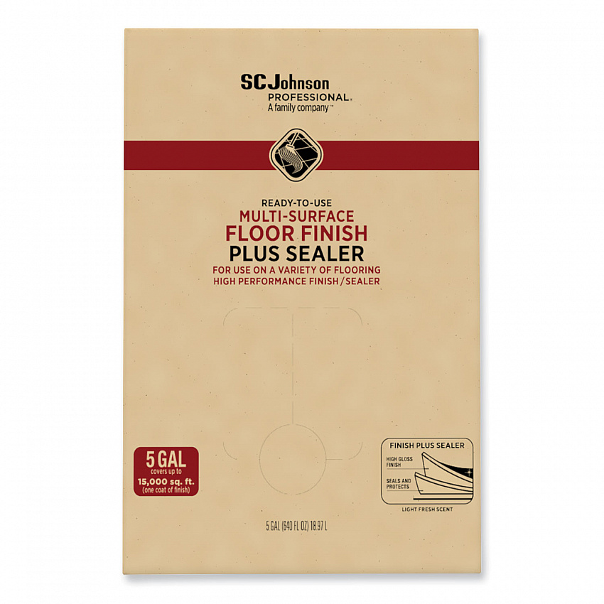 Ready-To-Use Multi-Surface Floor Finish Plus Sealer, 5 gal Bag-in-Box (362834)